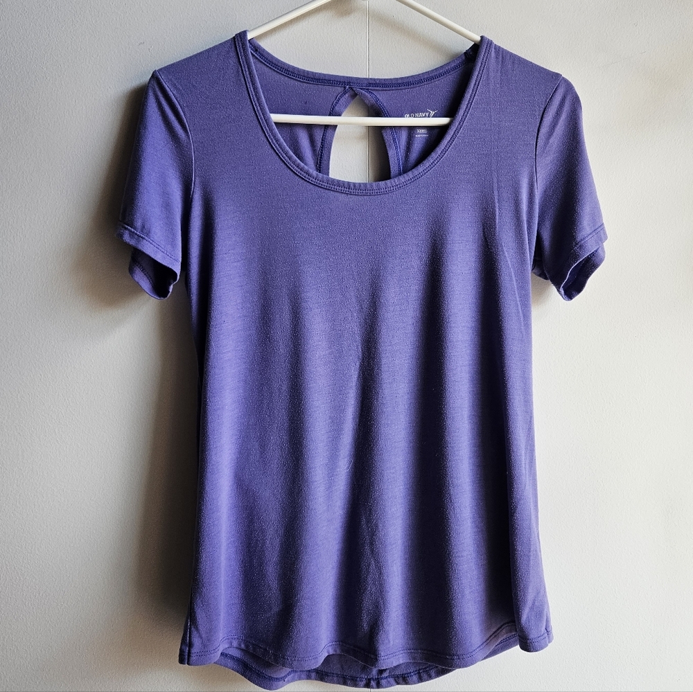 2 for $12: Old Navy Active Go-Dry Yoga Top with Wrap Back in Women's S Tall